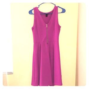 Pink/Purple Dress with Zipper In the Front